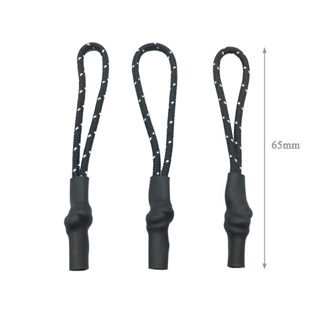 Wholesale heat shrink tube pull head rope injection pull tail rope clothing rope bags color sleeve pull tail