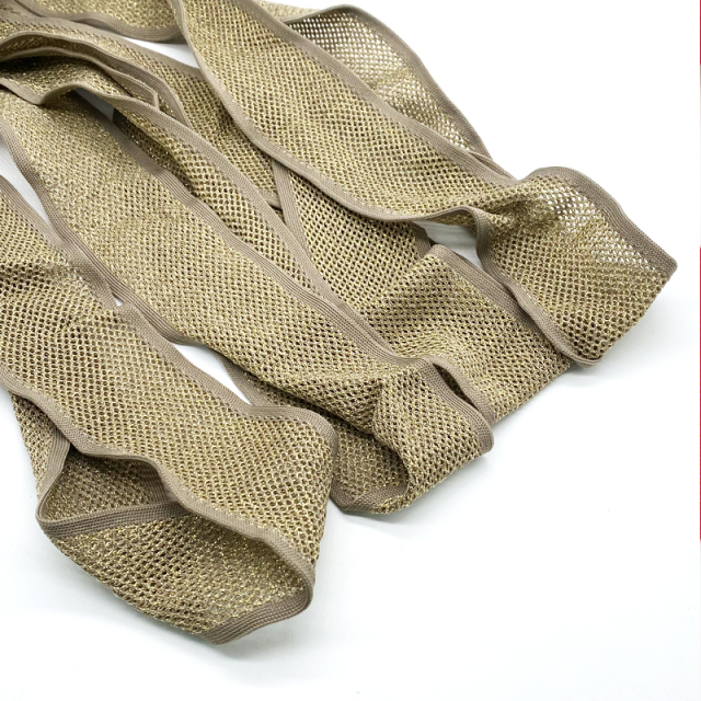 Mesh spandex elastic breathable knitted hollow mesh elastic band garment accessories