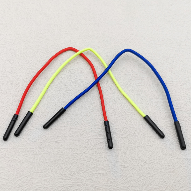 Double elastic copper head drawstring clothing luggage elastic zipper head drawstring tail lanyard zipper head drawstring