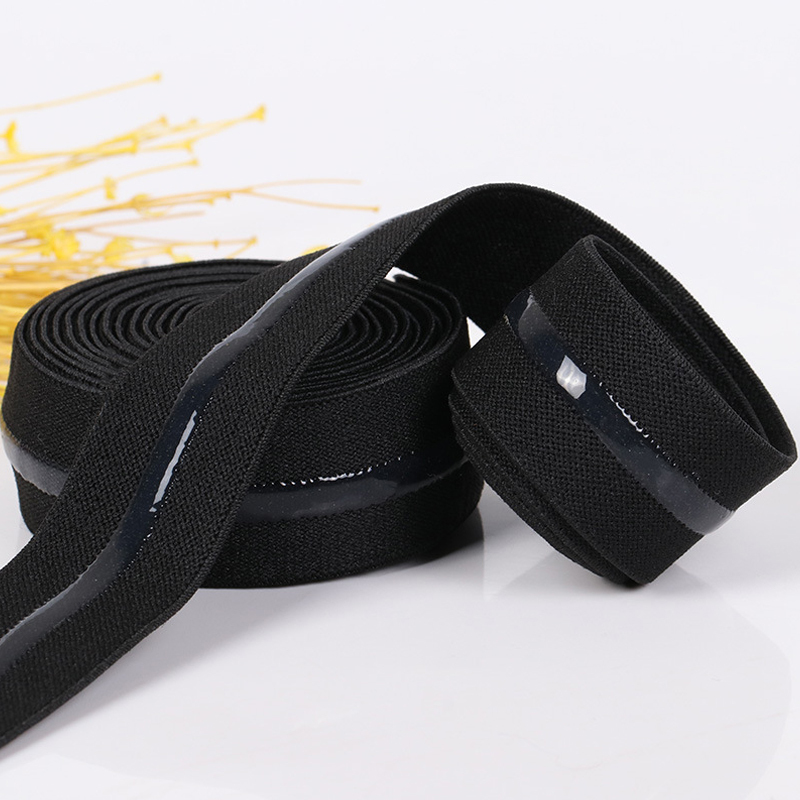 Factory custom Silicone elastic band non-slip elastic For Ladies bra and underwear accessories