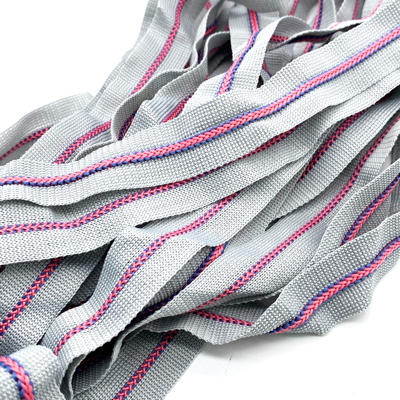 Bone ribbon knitting ribbon striped intercolored ribbon Elastic ribbon Clothing pants luggage clothing accessories belt