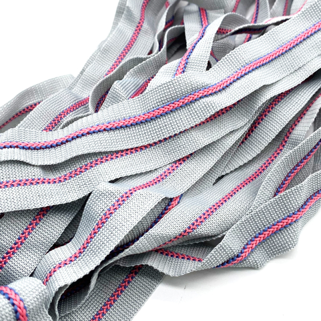 Bone ribbon knitting ribbon striped intercolored ribbon Elastic ribbon Clothing pants luggage clothing accessories belt