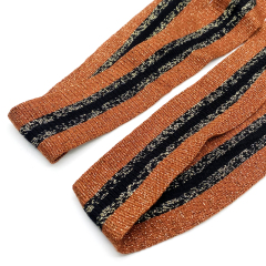 Mercerized cotton and gold and silver knitted pants with elastic ribbon side garment accessories stretch strap strap strap