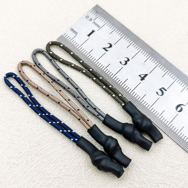 Heat shrink tube loop injection zipper head sleeve handle bag tail garment color plastic strip