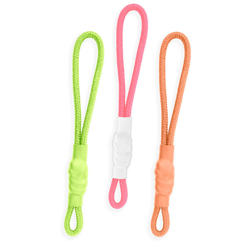Environmental protection zipper head tail rope clothing plastic zipper head bag handbag Rope pulling loop rope