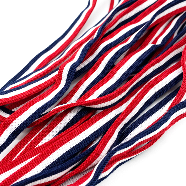 High quality Customization Fashion Ribbon for Tailor diy hat ornament stripe intercolor knit printed Logo ribbon