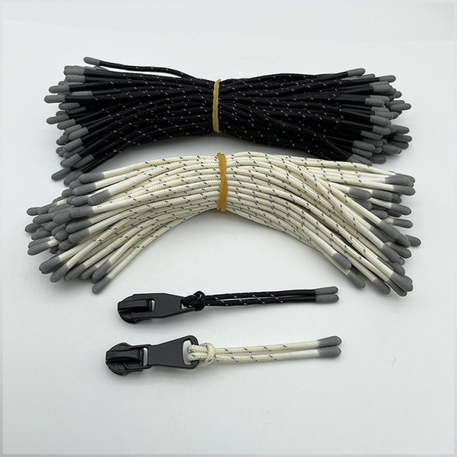 Environmentally friendly silicone zipper rope dip pull tail rope drop pull head dip pull rope pull tail material
