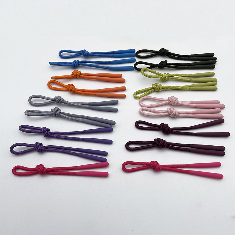 Silicone dip tail rope pull tail drop head pull rope Dip rubber rope pull loop pull garment accessories