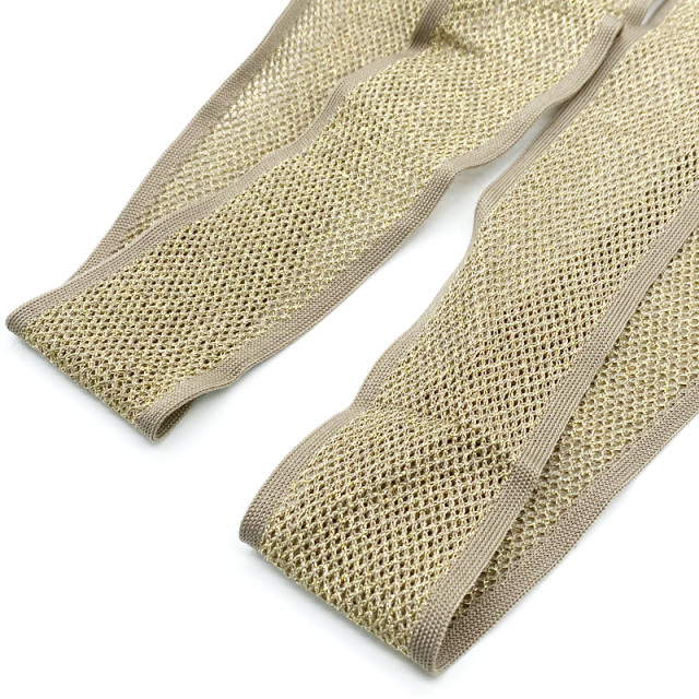 Mesh spandex elastic breathable knitted hollow mesh elastic band garment accessories