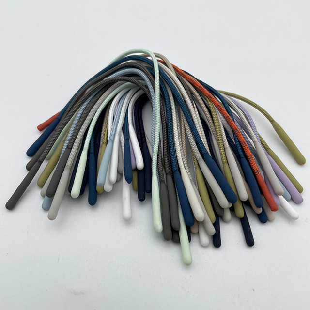 Zipper head pull rope double head silicone dip pull tail rope drop plastic pull head men's coat accessories wholesale