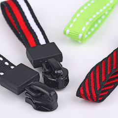 Bag zipper rope Backpack zipper injection molding zipper head pull head rope pull up pull up rope buckle