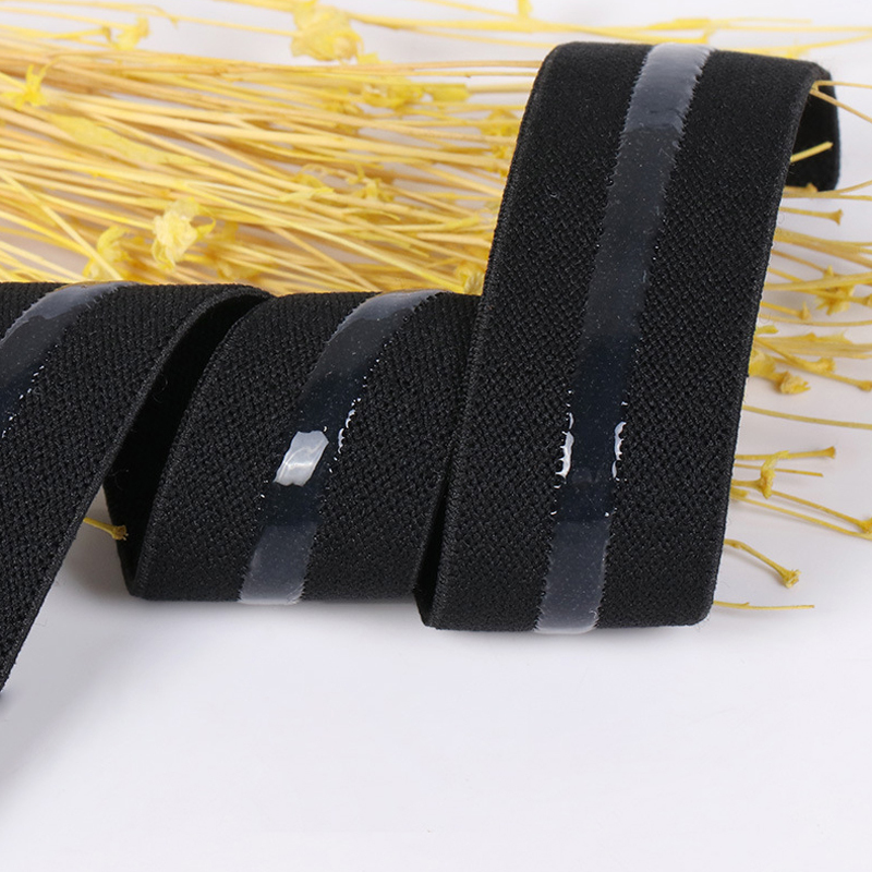 Factory custom Silicone elastic band non-slip elastic For Ladies bra and underwear accessories