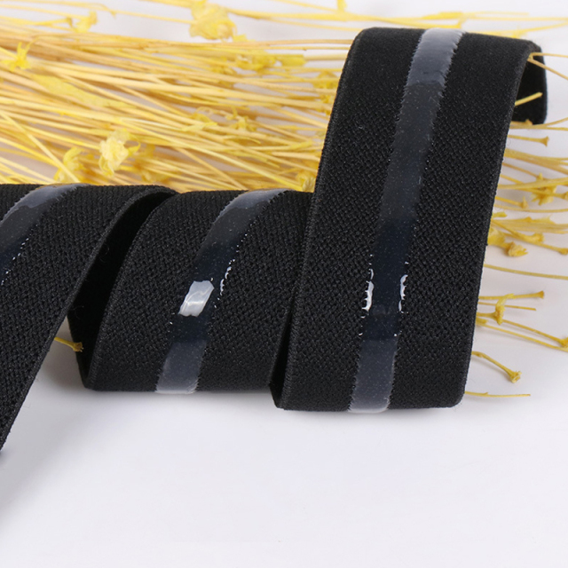 Factory custom Silicone elastic band non-slip elastic For Ladies bra and underwear accessories