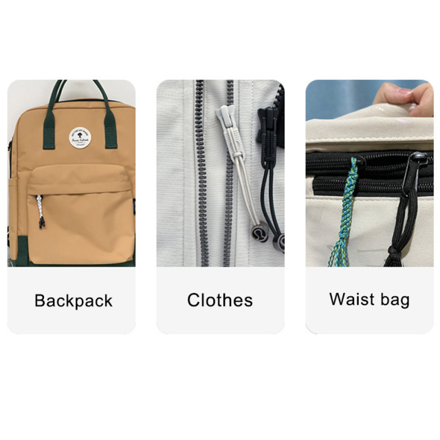 Silicone pull tail pull head pull rope environmental protection tail rope garment accessories