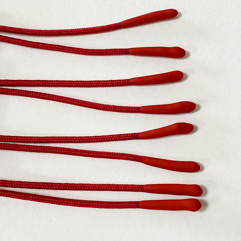 Silicone pull tail pull head pull rope environmental protection tail rope garment accessories