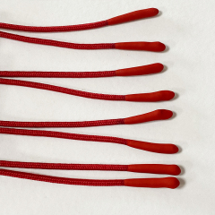 Silicone pull tail pull head pull rope environmental protection tail rope garment accessories