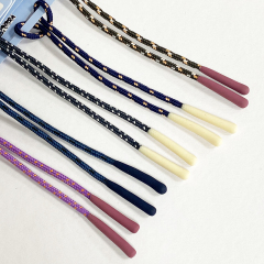 Fancy outdoors silicon rubber cord for DIY bags garments pull zipper non-elastic string rope silicone zipper pull