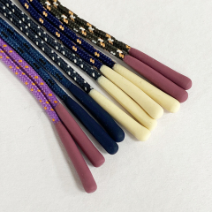 Fancy outdoors silicon rubber cord for DIY bags garments pull zipper non-elastic string rope silicone zipper pull