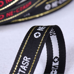 DIY Custom Logo Letter Design Elastic Waistband Stretch Elastic Band Jacquard Garment Tape For Bags Clothing Webbing
