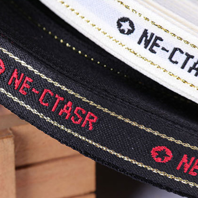 DIY Custom Logo Letter Design Elastic Waistband Stretch Elastic Band Jacquard Garment Tape For Bags Clothing Webbing