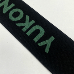Custom nylon jacquard webber computer jacquard logo English letter clothing accessories jacquard webber