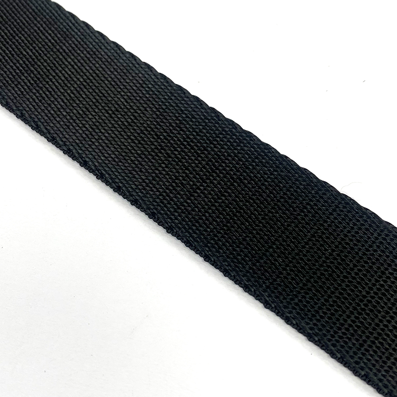 Custom colorful rainbow polyester webbing knitting ribbon rib knit woven tape trims for garment