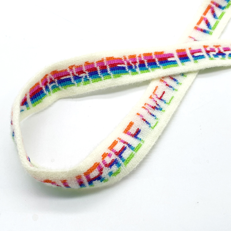 Custom Multi-Color Jacquard Designer Elastic Bands Custom Elastic Waistband & Underwear Elastic Band High Quality Webbing