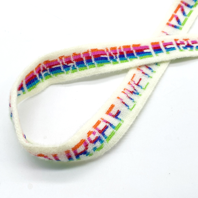 Custom Multi-Color Jacquard Designer Elastic Bands Custom Elastic Waistband & Underwear Elastic Band High Quality Webbing
