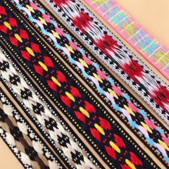 wholesale high quality jacquard ribbon national style polyester diy clothing home textile accessories embroidered ribb