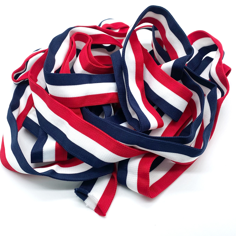 High quality Customization Stripe Elastic Waistband Nice Elasticity Stripe Web Band Elastic Straps Band striped grosgrain ribbon