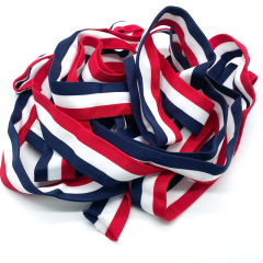 High quality Customization Stripe Elastic Waistband Nice Elasticity Stripe Web Band Elastic Straps Band striped grosgrain ribbon