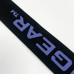Wholesale nylon jacquard ribbon ribbon Jacquard alphabet ribbon luggage accessories rib woven ribbon embroidery ribbon