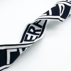 Customized Letter Printing Woven shiny Jacquard Elastic Webbing Custom Elastic Waistband/boxer Elastic Band/belt Webb