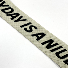 Customized Logo Pattern Polyester Jacquard  Band Waistband  For Garment Accessories