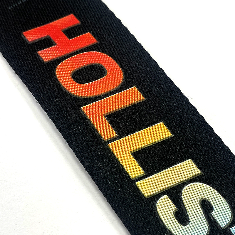 Rainbow print woven polyester alphabet with garment accessories garment trim  strap