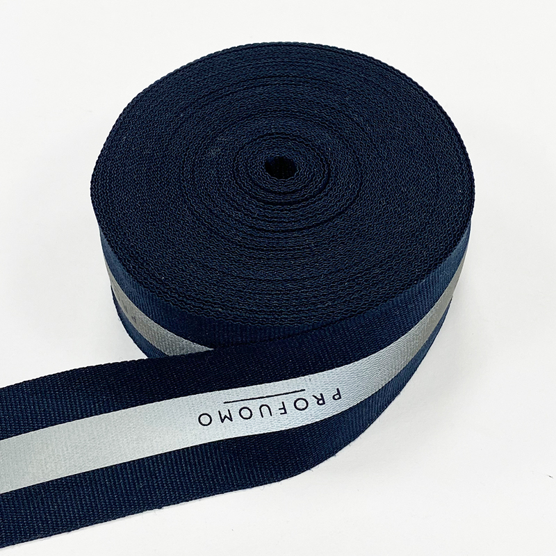Customized logo color material pattern wholesale Print logo letter jacquard band nylon webbing waistband for clothing