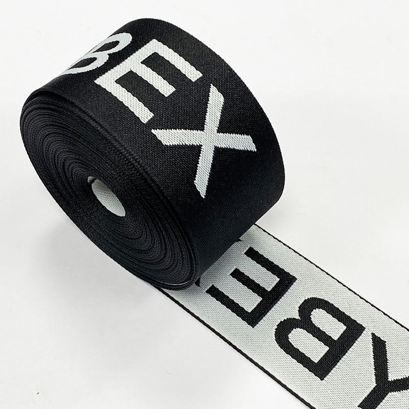 Custom Logo New Clothing ribbon Design letters and patterns Polyester Sports bags shoulder straps clothing belt luggage straps
