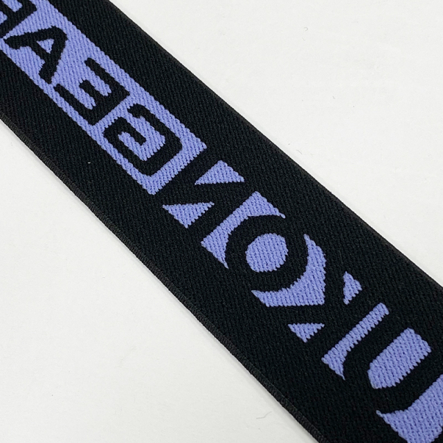 Printed English alphabet computer jacquard webbing non-elastic letter-lift polyester webbing