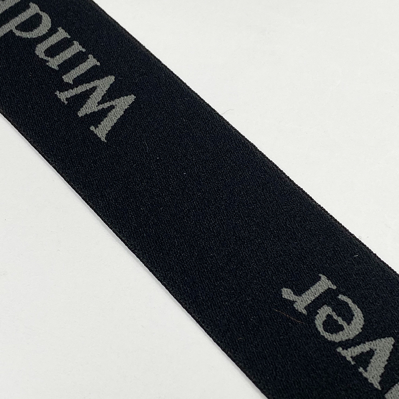 Custom Logo Pattern Elastic Sublimation Silk Printed Jacquard Cotton Nylon Polyester Webbing Strap Ribbon With Logo