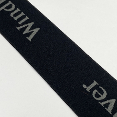 Custom Logo Pattern Elastic Sublimation Silk Printed Jacquard Cotton Nylon Polyester Webbing Strap Ribbon With Logo