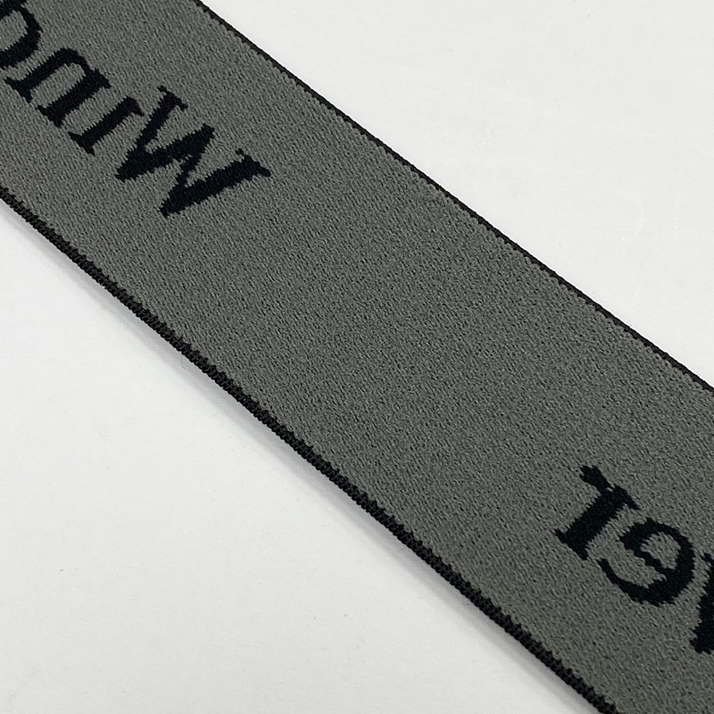 Custom Logo Pattern Elastic Sublimation Silk Printed Jacquard Cotton Nylon Polyester Webbing Strap Ribbon With Logo