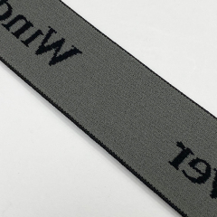 Custom Logo Pattern Elastic Sublimation Silk Printed Jacquard Cotton Nylon Polyester Webbing Strap Ribbon With Logo