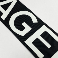 Custom designed width printed webbing for clothing sports belt backpack printed belt