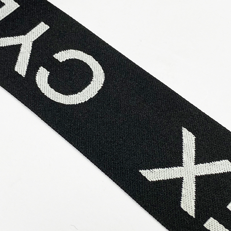 Custom Logo New Clothing ribbon Design letters and patterns Polyester Sports bags shoulder straps clothing belt luggage straps