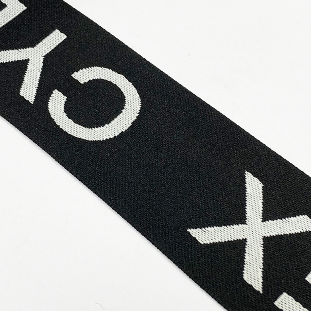 Custom Logo New Clothing ribbon Design letters and patterns Polyester Sports bags shoulder straps clothing belt luggage straps