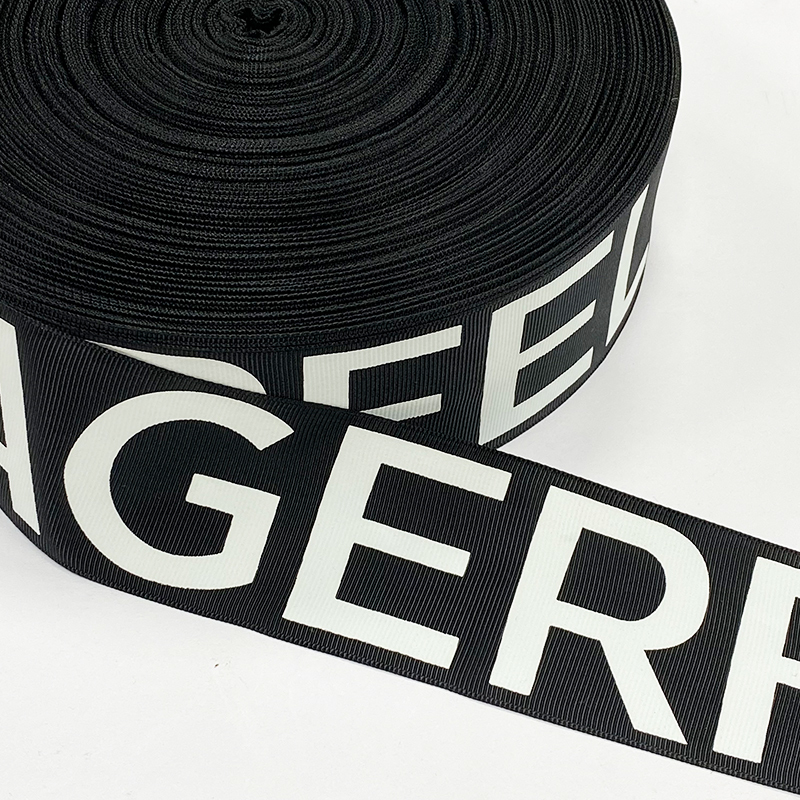 Custom designed width printed webbing for clothing sports belt backpack printed belt