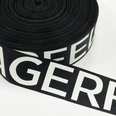 Custom designed width printed webbing for clothing sports belt backpack printed belt
