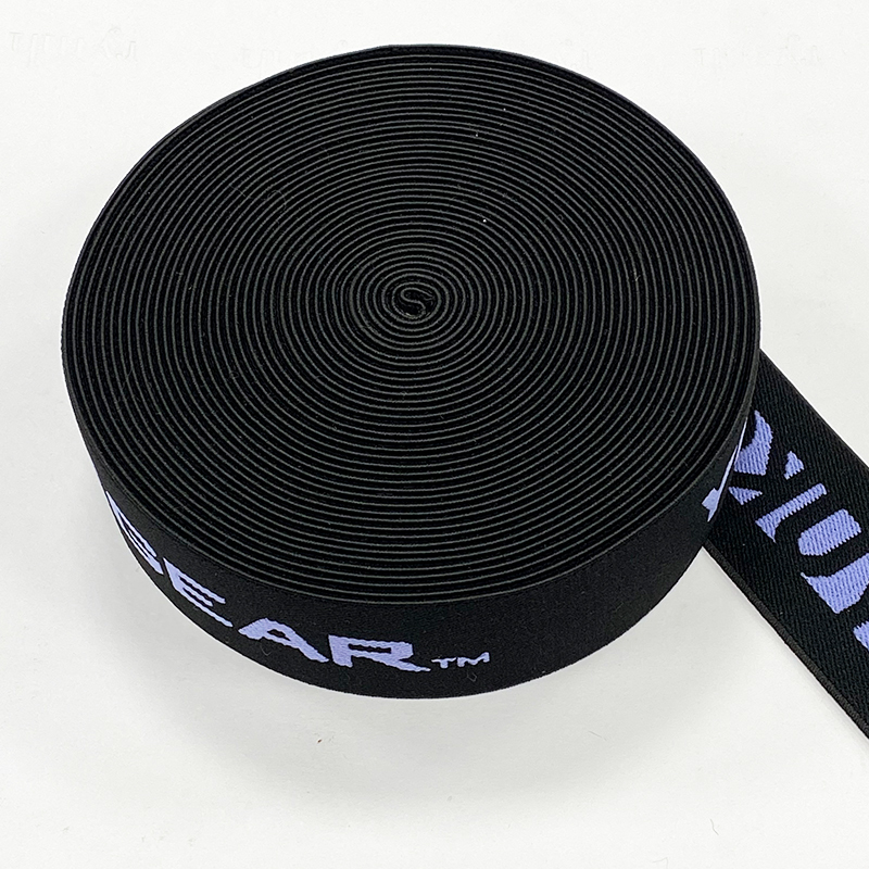 Printed English alphabet computer jacquard webbing non-elastic letter-lift polyester webbing