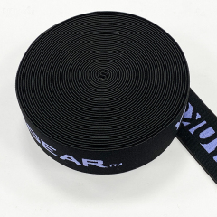 Printed English alphabet computer jacquard webbing non-elastic letter-lift polyester webbing