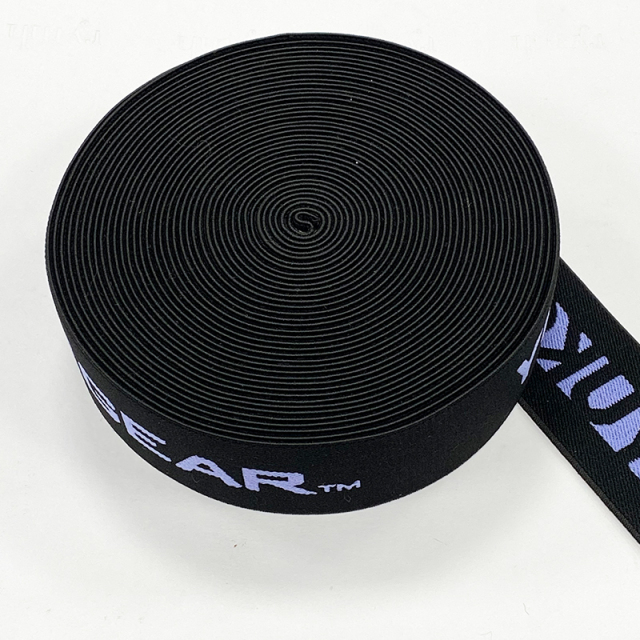 Printed English alphabet computer jacquard webbing non-elastic letter-lift polyester webbing